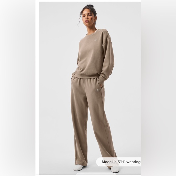 COPY - Alo Yoga Accolade Straight Leg Sweatpant Expresso XXSmall - Picture 11 of 12